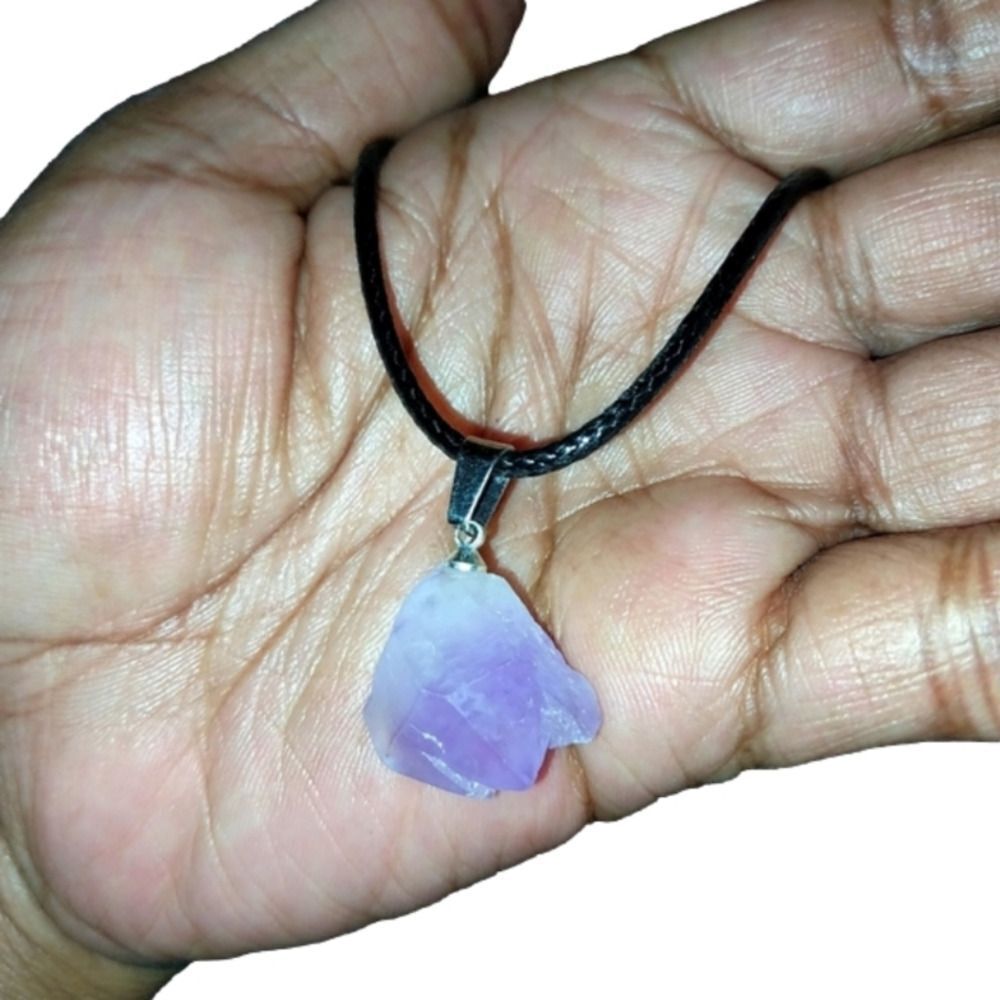 Lepidolite Spiritual Healing necklace unisex